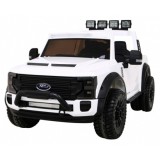 JOKO Elektrické autíčko FORD Super Duty s dymom, dvojité zadné kolesá, nosnosť 60kg, extra Led svetlá, penové kolesá, kožené sed