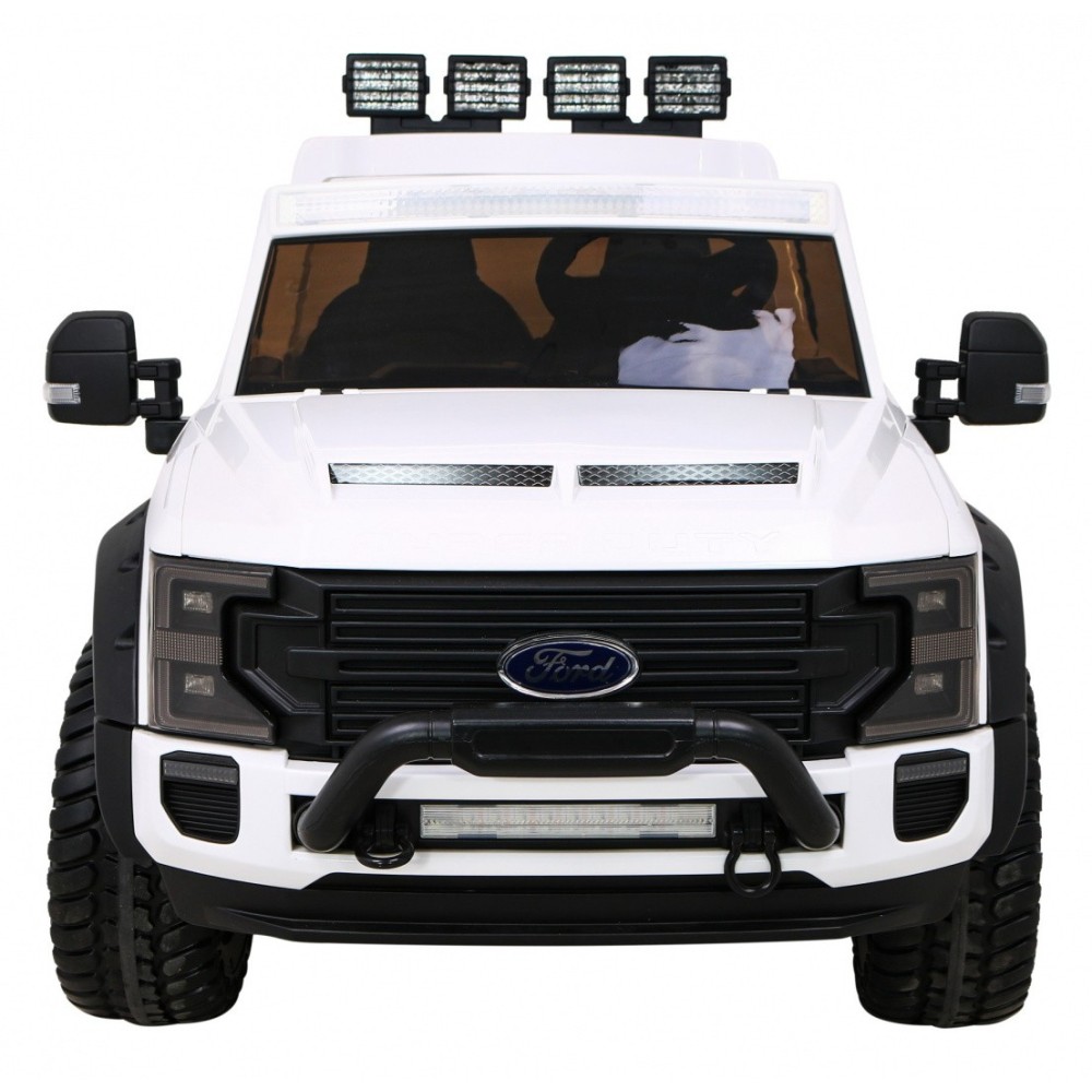JOKO Elektrické autíčko FORD Super Duty s dymom, dvojité zadné kolesá, nosnosť 60kg, extra Led svetlá, penové kolesá, kožené sed