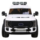 JOKO Elektrické autíčko FORD Super Duty s dymom, dvojité zadné kolesá, nosnosť 60kg, extra Led svetlá, penové kolesá, kožené sed