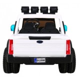 JOKO Elektrické autíčko FORD Super Duty s dymom, dvojité zadné kolesá, nosnosť 60kg, extra Led svetlá, penové kolesá, kožené sed