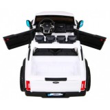 JOKO Elektrické autíčko FORD Super Duty s dymom, dvojité zadné kolesá, nosnosť 60kg, extra Led svetlá, penové kolesá, kožené sed