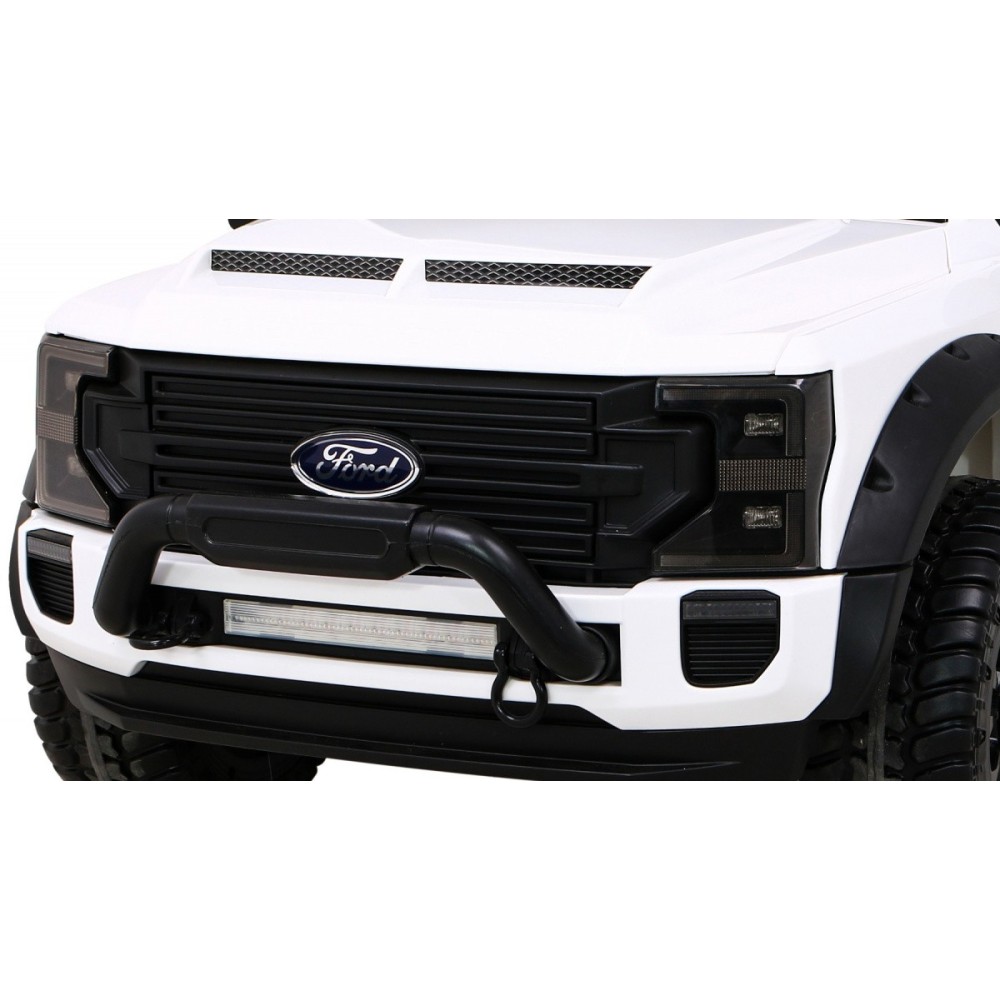 JOKO Elektrické autíčko FORD Super Duty s dymom, dvojité zadné kolesá, nosnosť 60kg, extra Led svetlá, penové kolesá, kožené sed