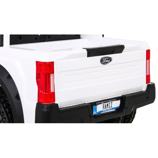 JOKO Elektrické autíčko FORD Super Duty s dymom, dvojité zadné kolesá, nosnosť 60kg, extra Led svetlá, penové kolesá, kožené sed