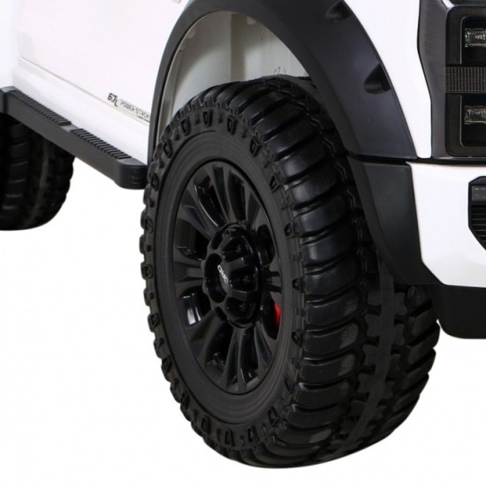 JOKO Elektrické autíčko FORD Super Duty s dymom, dvojité zadné kolesá, nosnosť 60kg, extra Led svetlá, penové kolesá, kožené sed