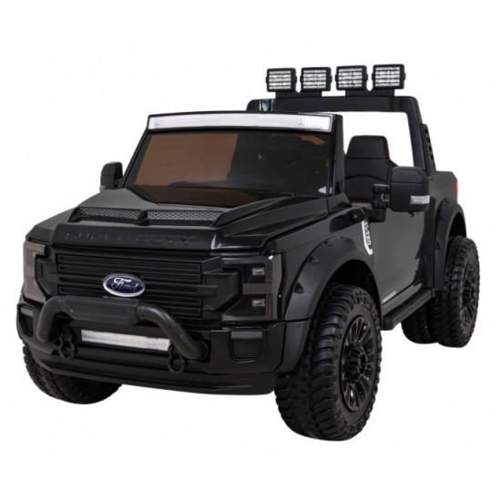 JOKO Elektrické autíčko FORD Super Duty s Dymom, dvojité zadné kolesá, nosnosť 60kg, extra Led svetlá, penové kolesá, kožené sed