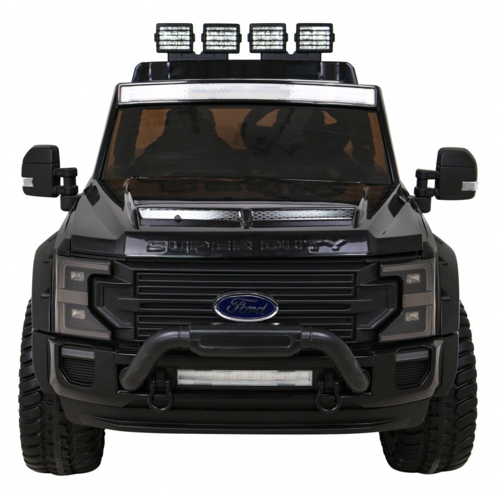 JOKO Elektrické autíčko FORD Super Duty s Dymom, dvojité zadné kolesá, nosnosť 60kg, extra Led svetlá, penové kolesá, kožené sed