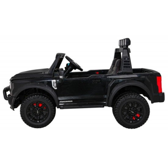 JOKO Elektrické autíčko FORD Super Duty s Dymom, dvojité zadné kolesá, nosnosť 60kg, extra Led svetlá, penové kolesá, kožené sed