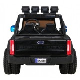 JOKO Elektrické autíčko FORD Super Duty s Dymom, dvojité zadné kolesá, nosnosť 60kg, extra Led svetlá, penové kolesá, kožené sed
