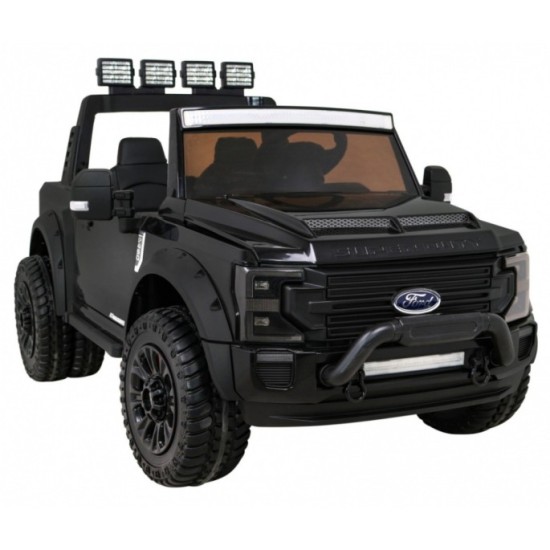 JOKO Elektrické autíčko FORD Super Duty s Dymom, dvojité zadné kolesá, nosnosť 60kg, extra Led svetlá, penové kolesá, kožené sed