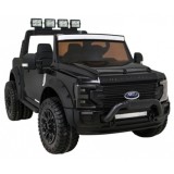 JOKO Elektrické autíčko FORD Super Duty s Dymom, dvojité zadné kolesá, nosnosť 60kg, extra Led svetlá, penové kolesá, kožené sed