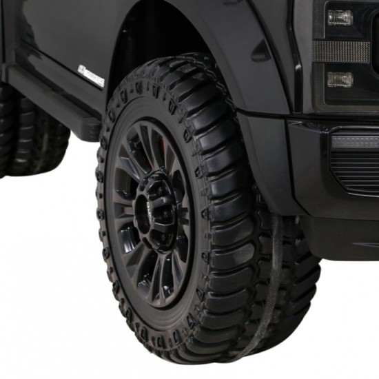 JOKO Elektrické autíčko FORD Super Duty s Dymom, dvojité zadné kolesá, nosnosť 60kg, extra Led svetlá, penové kolesá, kožené sed