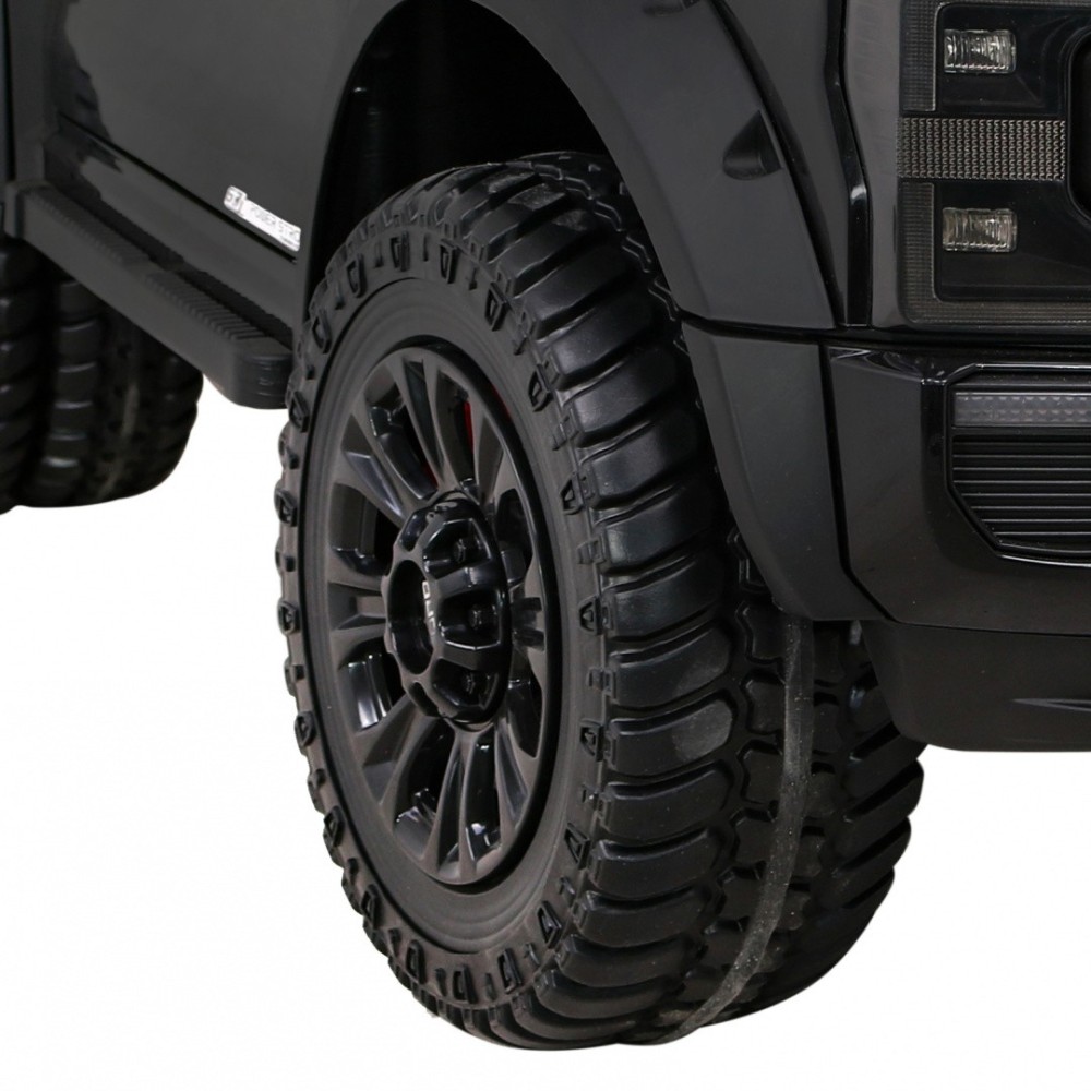 JOKO Elektrické autíčko FORD Super Duty s Dymom, dvojité zadné kolesá, nosnosť 60kg, extra Led svetlá, penové kolesá, kožené sed
