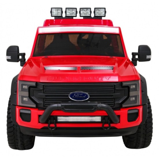 JOKO Elektrické autíčko FORD Super Duty s dymom, dvojité zadné kolesá, nosnosť 60kg, extra Led svetlá, penové kolesá, kožené sed