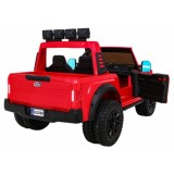 JOKO Elektrické autíčko FORD Super Duty s dymom, dvojité zadné kolesá, nosnosť 60kg, extra Led svetlá, penové kolesá, kožené sed