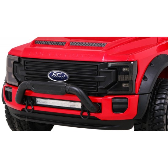 JOKO Elektrické autíčko FORD Super Duty s dymom, dvojité zadné kolesá, nosnosť 60kg, extra Led svetlá, penové kolesá, kožené sed