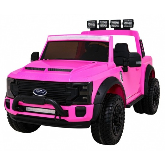 JOKO Elektrické autíčko FORD Super Duty s dymom, dvojité zadné kolesá, nosnosť 60kg, extra Led svetlá, penové kolesá, kožené sed