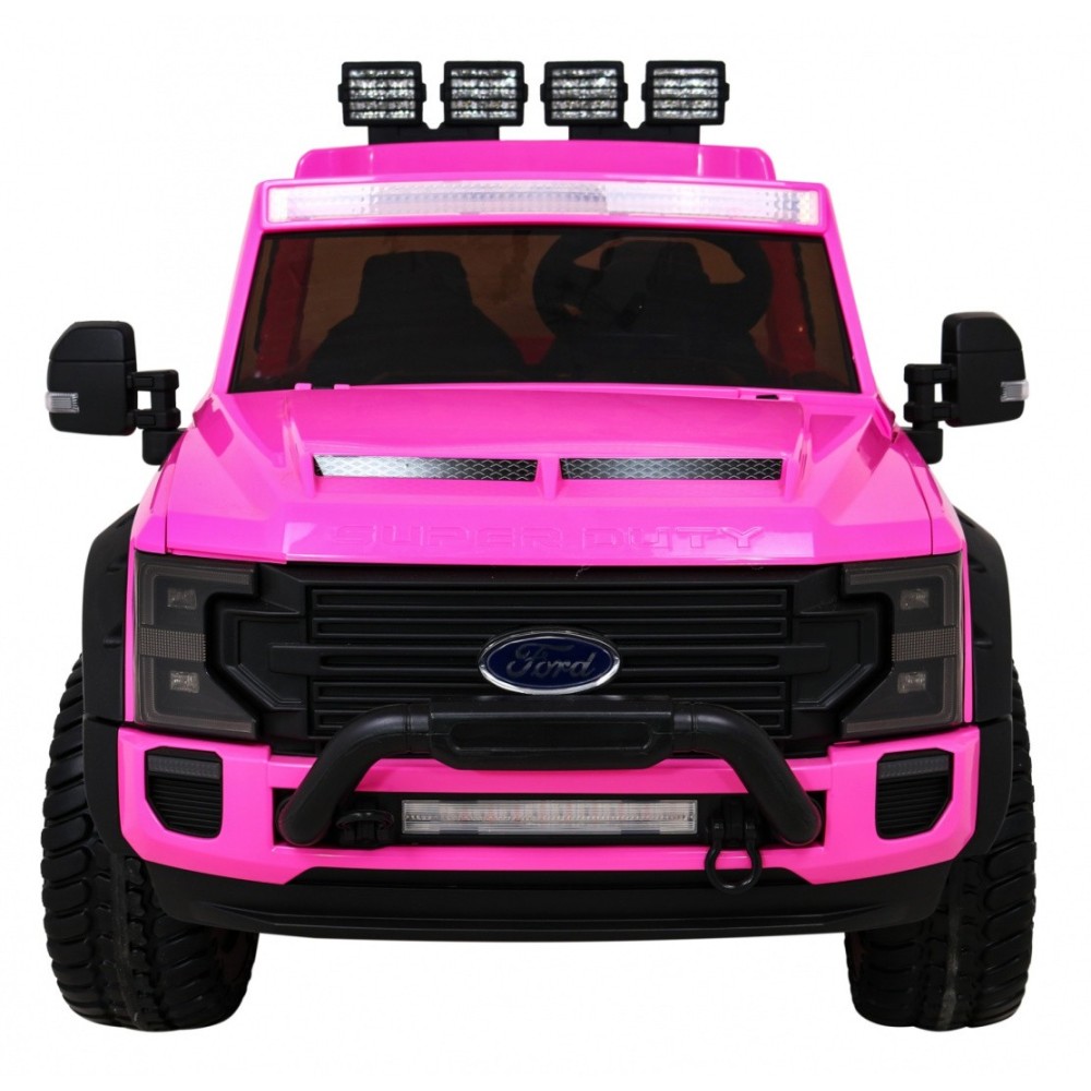 JOKO Elektrické autíčko FORD Super Duty s dymom, dvojité zadné kolesá, nosnosť 60kg, extra Led svetlá, penové kolesá, kožené sed
