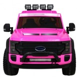 JOKO Elektrické autíčko FORD Super Duty s dymom, dvojité zadné kolesá, nosnosť 60kg, extra Led svetlá, penové kolesá, kožené sed