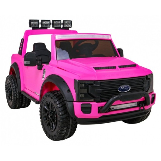 JOKO Elektrické autíčko FORD Super Duty s dymom, dvojité zadné kolesá, nosnosť 60kg, extra Led svetlá, penové kolesá, kožené sed