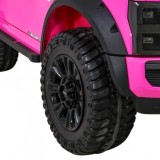 JOKO Elektrické autíčko FORD Super Duty s dymom, dvojité zadné kolesá, nosnosť 60kg, extra Led svetlá, penové kolesá, kožené sed
