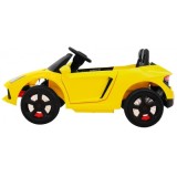 JOKO Elektrické autíčko Future, penové odpružené kolesá, MP3, diaľkové ovládanie, žlté