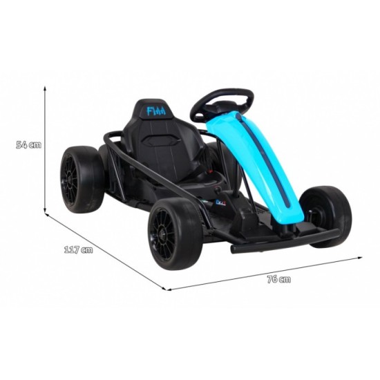 JOKO Elektrické autíčko Motokára FX1 Drift Master, nosnosť 70kg, Funkcia Drift, modrá