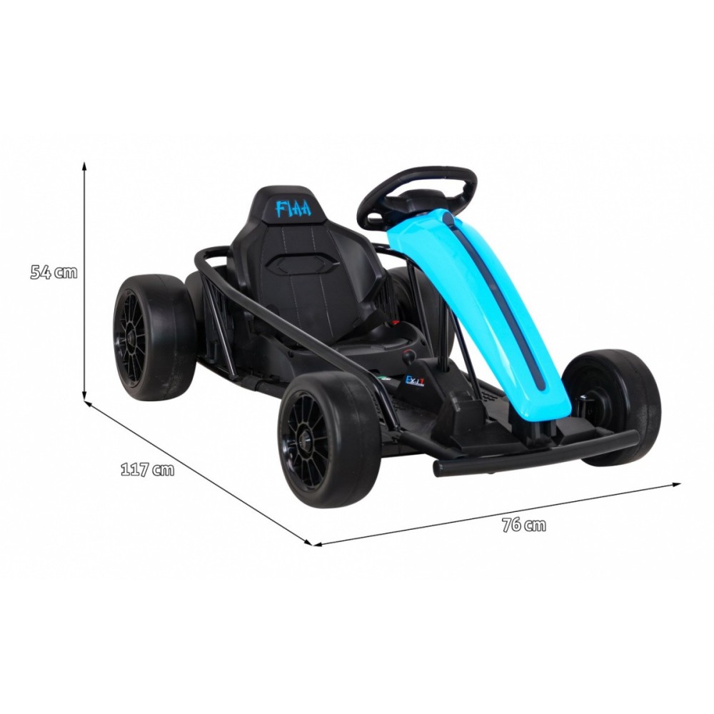 JOKO Elektrické autíčko Motokára FX1 Drift Master, nosnosť 70kg, Funkcia Drift, modrá