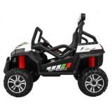 JOKO Elektrické autíčko Grand Buggy 4x4 Lift, Dvojmiestne kožené sedadlo, penové kolesá, FM rádio, nosnosť 59kg, biele