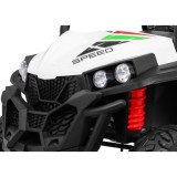 JOKO Elektrické autíčko Grand Buggy 4x4 Lift, Dvojmiestne kožené sedadlo, penové kolesá, FM rádio, nosnosť 59kg, biele