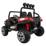 JOKO Elektrické autíčko Grand Buggy 4x4 Lift, Dvojmiestne kožené sedadlo, penové kolesá, FM rádio, nosnosť 59kg, červené
