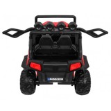 JOKO Elektrické autíčko Grand Buggy 4x4 Lift, Dvojmiestne kožené sedadlo, penové kolesá, FM rádio, nosnosť 59kg, červené
