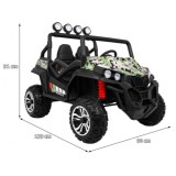 JOKO Elektrické autíčko Grand Buggy 4x4 Lift, Dvojmiestne kožené sedadlo, penové kolesá, FM rádio, nosnosť 59kg, maskáčové