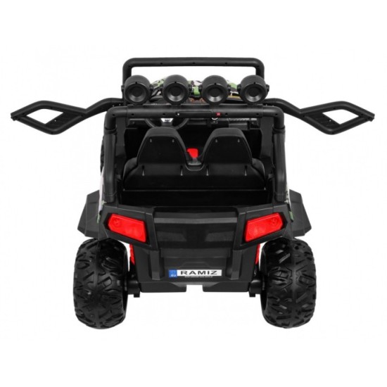 JOKO Elektrické autíčko Grand Buggy 4x4 Lift, Dvojmiestne kožené sedadlo, penové kolesá, FM rádio, nosnosť 59kg, maskáčové