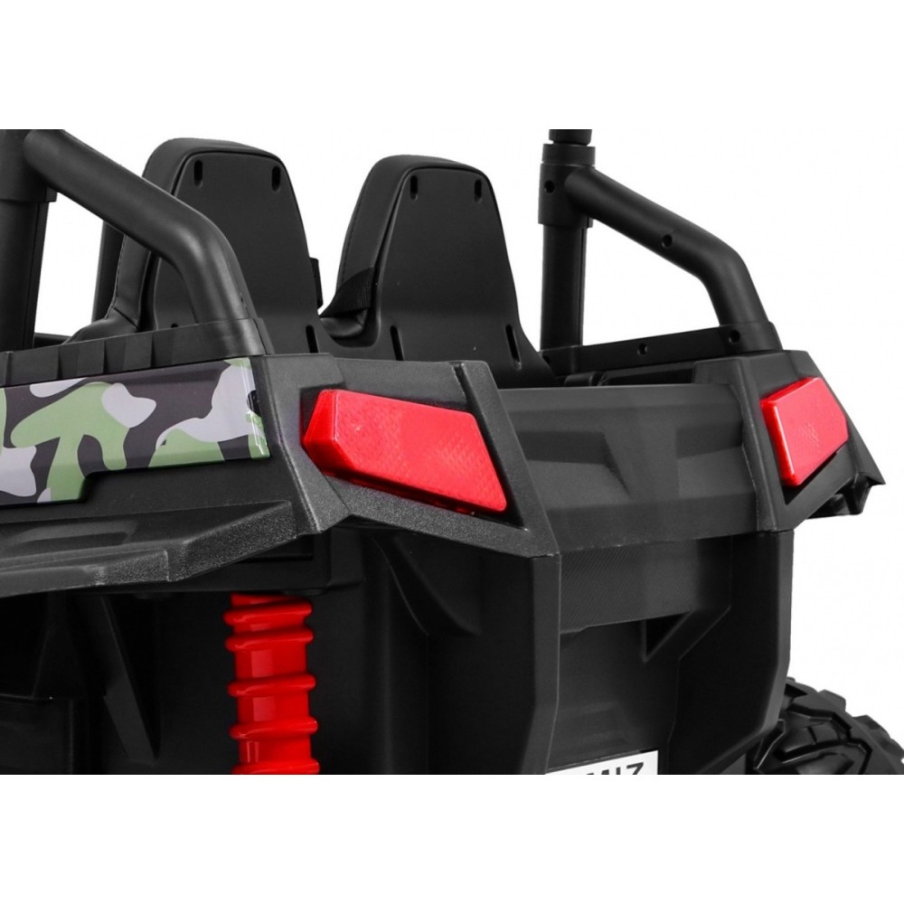 JOKO Elektrické autíčko Grand Buggy 4x4 Lift, Dvojmiestne kožené sedadlo, penové kolesá, FM rádio, nosnosť 59kg, maskáčové