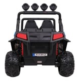 JOKO Elektrické autíčko Grand Buggy 4x4 Lift, Dvojmiestne kožené sedadlo, penové kolesá, FM rádio, nosnosť 59kg, modré