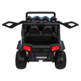 JOKO Elektrické autíčko Grand Buggy 4x4 Lift, Dvojmiestne kožené sedadlo, penové kolesá, FM rádio, nosnosť 59kg, modré