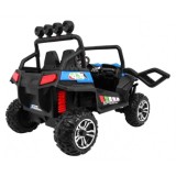 JOKO Elektrické autíčko Grand Buggy 4x4 Lift, Dvojmiestne kožené sedadlo, penové kolesá, FM rádio, nosnosť 59kg, modré