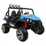 JOKO Elektrické autíčko Grand Buggy 4x4 Lift, Dvojmiestne kožené sedadlo, penové kolesá, FM rádio, nosnosť 59kg, modré