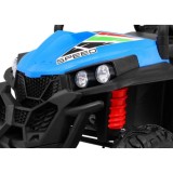 JOKO Elektrické autíčko Grand Buggy 4x4 Lift, Dvojmiestne kožené sedadlo, penové kolesá, FM rádio, nosnosť 59kg, modré