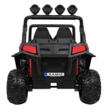 JOKO Elektrické autíčko Grand Buggy 4x4 Lift, Dvojmiestne kožené sedadlo, penové kolesá, FM rádio, nosnosť 59kg, ružové