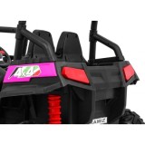 JOKO Elektrické autíčko Grand Buggy 4x4 Lift, Dvojmiestne kožené sedadlo, penové kolesá, FM rádio, nosnosť 59kg, ružové