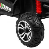 JOKO Elektrické autíčko Grand Buggy 4x4 Lift, Dvojmiestne kožené sedadlo, penové kolesá, FM rádio, nosnosť 59kg, ružové
