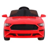 JOKO Elektrické autíčko Mustang GT, penové kolesá, kožené sedadlo, USB, MP3, červené