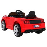 JOKO Elektrické autíčko Mustang GT, penové kolesá, kožené sedadlo, USB, MP3, červené