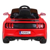 JOKO Elektrické autíčko Mustang GT, penové kolesá, kožené sedadlo, USB, MP3, červené