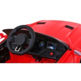 JOKO Elektrické autíčko Mustang GT, penové kolesá, kožené sedadlo, USB, MP3, červené