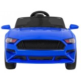 JOKO Elektrické autíčko Mustang GT, penové kolesá, kožené sedadlo, USB, MP3, modré