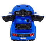 JOKO Elektrické autíčko Mustang GT, penové kolesá, kožené sedadlo, USB, MP3, modré