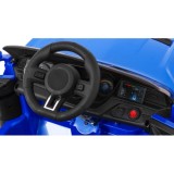 JOKO Elektrické autíčko Mustang GT, penové kolesá, kožené sedadlo, USB, MP3, modré