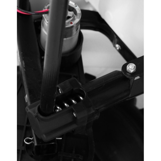 JOKO Elektrické autičko Jeep All Terrain 2x45W, penové kolesá, kožené sedadlo, FM rádio, biele